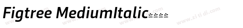 Figtree MediumItalic字体转换
